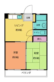 コーポ花菊【3階】の間取り