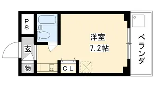 兵庫県西宮市鳴尾町1【マンション】の間取り