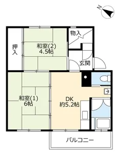 UR大麻宮町【4階】の間取り