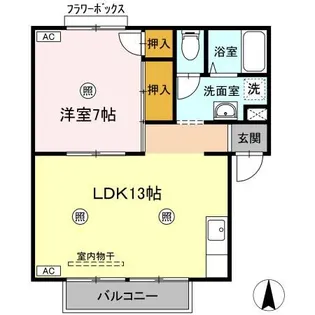 グリーンフィールド C棟【2階】の間取り