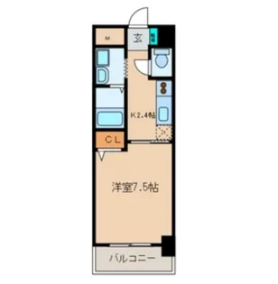 パウゼ大手前【7階】の間取り