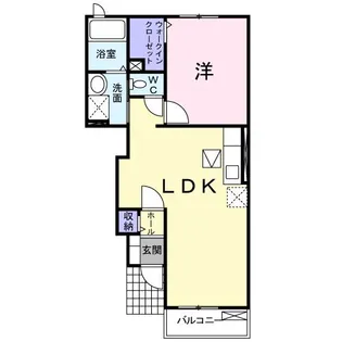 アヴェニ-ル千里【1階】の間取り