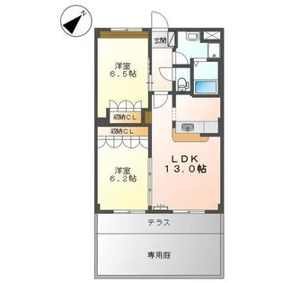 ミューズ【2階】の間取り