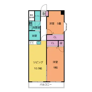 フレックスオーシャン【2階】の間取り