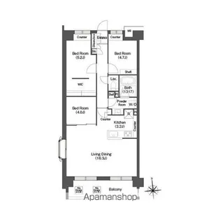 コンフォリア高島平【5階】の間取り