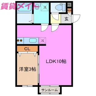 chocolat【1階】の間取り