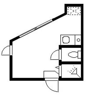 ルームズ中野A棟【1階】の間取り