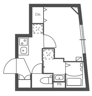 ルネサンスコート不動前【1階】の間取り