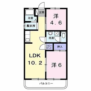 東京都武蔵村山市伊奈平5【マンション】の間取り