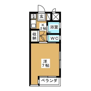 ラ・ヴィアンパレス【2階】の間取り