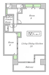 大阪府大阪市淀川区十三東1【マンション】の間取り