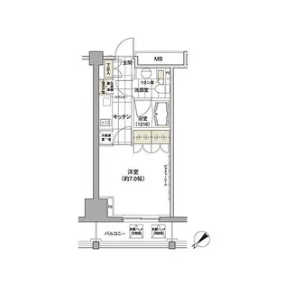 東京都渋谷区渋谷3【マンション】の間取り