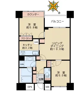 アトラスヒルズ文京白山【6階】の間取り