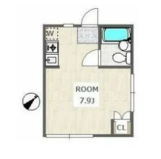 ミヤビハイツ【1階】の間取り