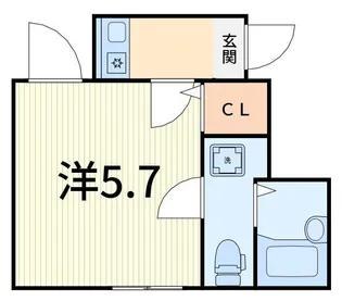 クラッセ高砂【1階】の間取り