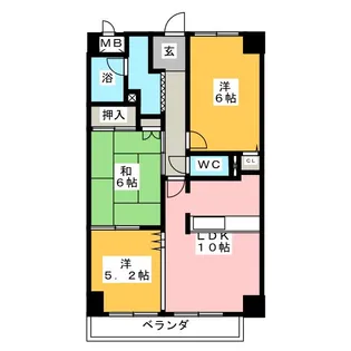 メーティス【5階】の間取り