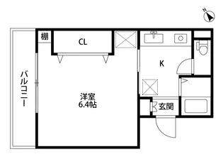 ゆうマンション【4階】の間取り