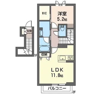 フォレストヴィラ【2階】の間取り