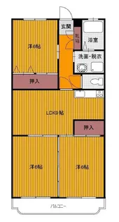ロワド・ソレイユ【3階】の間取り