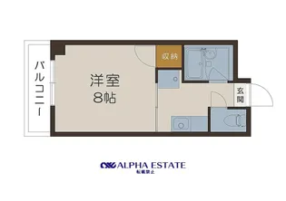 リバーウォーク草牟田【5階】の間取り