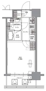 プレジリア人形町【7階】の間取り