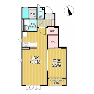 レジデンス薬師堂 E【1階】の間取り