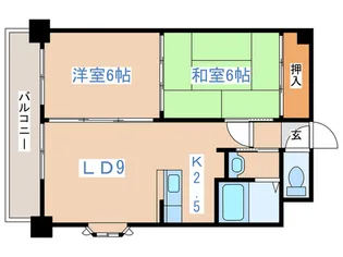 フェアフィ-ルド菊水【7階】の間取り
