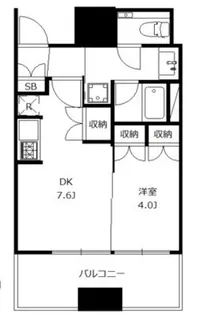 大崎ガーデンレジデンス【7階】の間取り