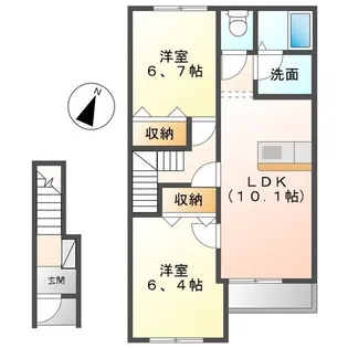 レガート【2階】の間取り