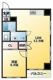 アパートメントハウスイマイ【2階】の間取り