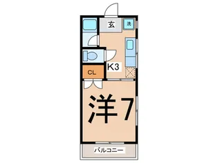 コーポ佐藤【1階】の間取り