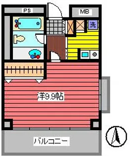 M・Sオノサン【2階】の間取り
