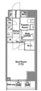 エスタート新宿【5階】の間取り