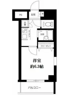 スカイコート・ヴィーダ五反田ウエスト【7階】の間取り