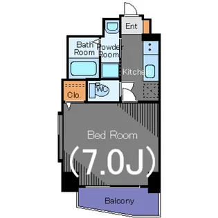 グリフィン武蔵小杉【6階】の間取り