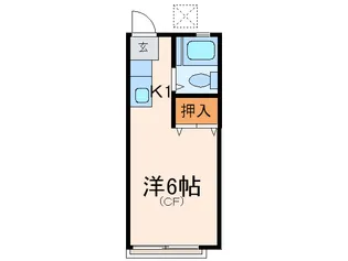 レジデンス信濃 B棟【1階】の間取り