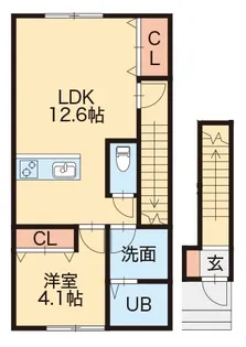 Maison de Rich Annex【2階】の間取り