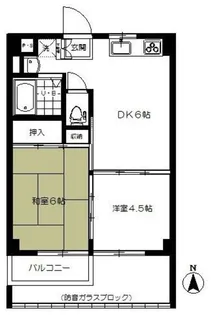 KフラットI【2階】の間取り