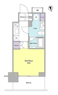 ラベイユ麻布十番【5階】の間取り