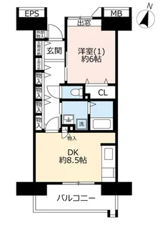 URコンフォール松原【14階】の間取り