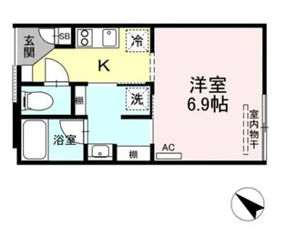 グランテージ西小山【1階】の間取り