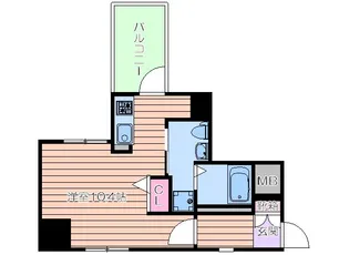 ヴィラタワー谷町【9階】の間取り
