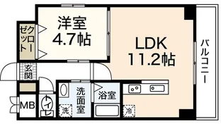 ルネス クレアーレヴェント【3階】の間取り