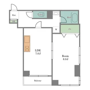 ハイリード・セイフウ【5階】の間取り