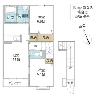 ラ・フォレスタ【2階】の間取り