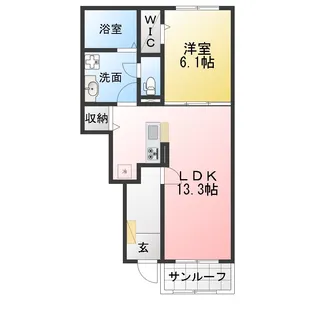 フェリシダ【1階】の間取り