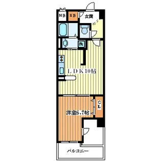 COCO MARINI【4階】の間取り