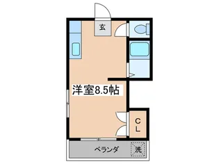 ホ-ムズ深大寺【1階】の間取り