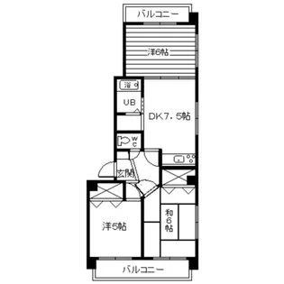 Kハイツ3【2階】の間取り