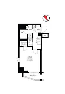 ZOOM白金高輪【5階】の間取り